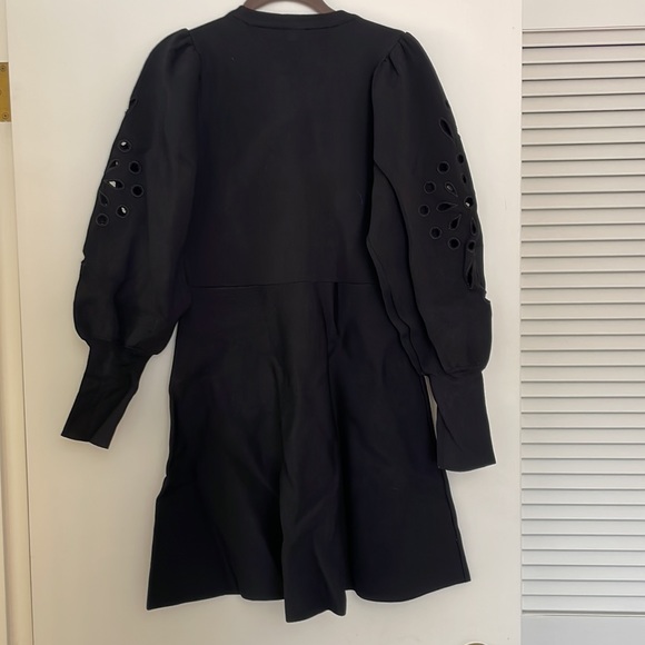 Express black cutout mini long sleeve dress size medium - Picture 2 of 2